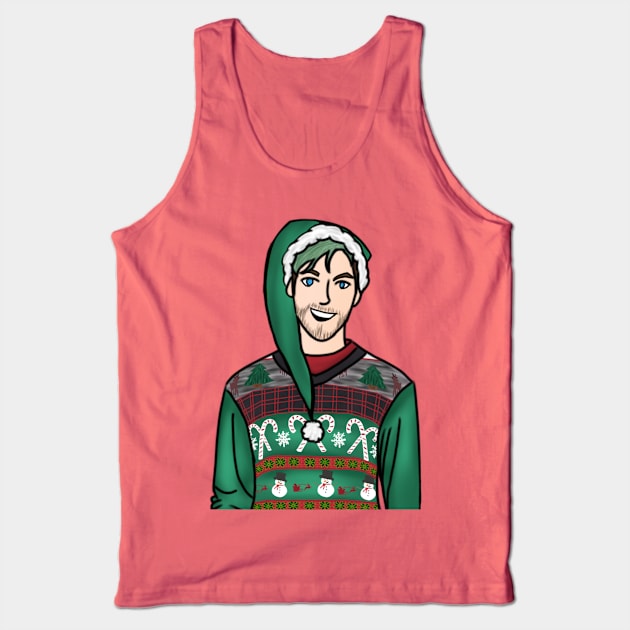 Christmas Jacksepticeye Tank Top by LieutenantAmoo